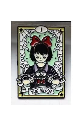 Przypinka emaliowana metalowa PIN Tarot Studio Ghibli Podniebna poczta Kiki