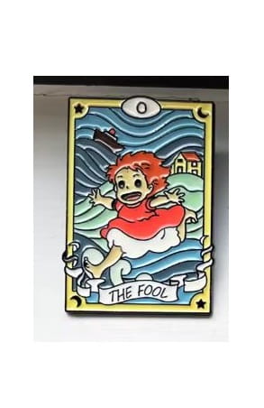 Przypinka emaliowana metalowa PIN Tarot Studio Ghibli Ponyo "Głupiec"