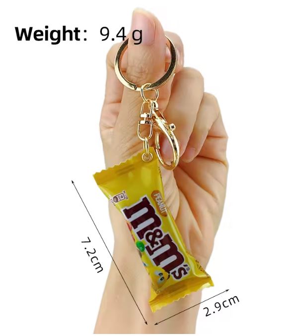 Brelok Mini  M&amp;M's Draże Czekoladowe Orzechowe Żółte