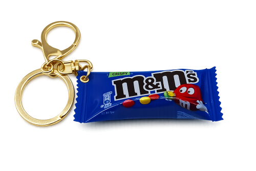 Brelok Mini  M&amp;M's Draże Czekoladowe Orzechowe Niebieskie