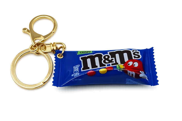 Brelok Mini  M&amp;M's Draże Czekoladowe Orzechowe Niebieskie