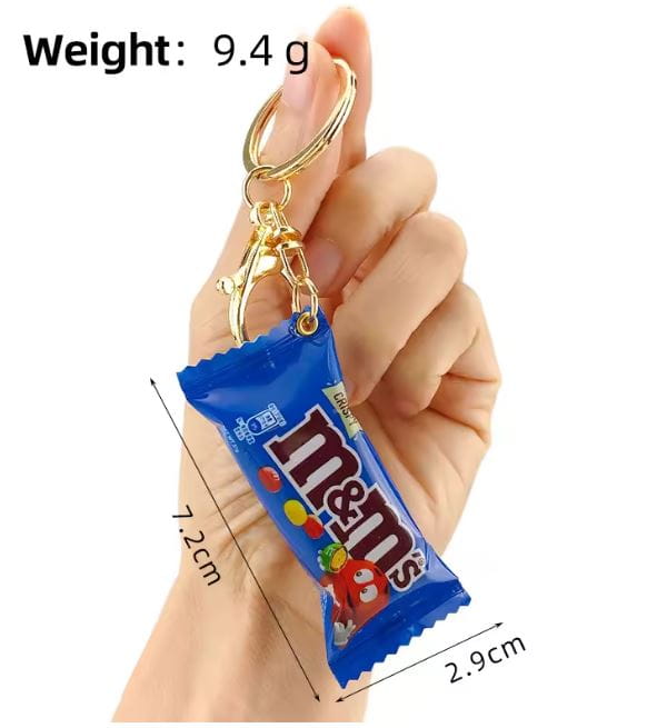 Brelok Mini  M&amp;M's Draże Czekoladowe Orzechowe Niebieskie