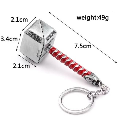 Brelok metalowy Młot Thora Mjolnir Marvel Avengers