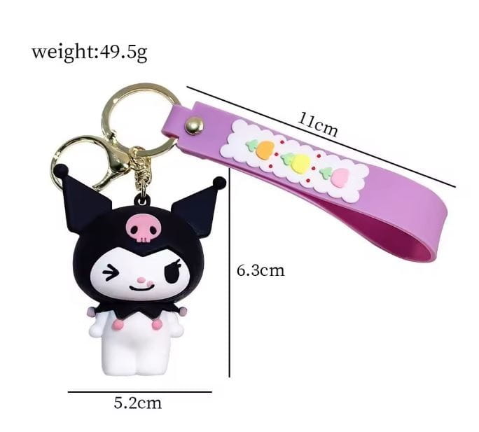 Brelok gumowy Kuromi ver. 1 Hello Kitty