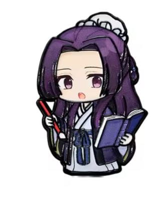 Przypinka emaliowana metalowa PIN Jinshi Chibi ver. Zapiski Zielarki