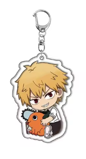 Brelok akrylowy Denji z kawaii Pochitą Chainsaw Man 5cm