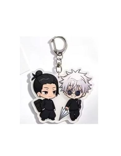 Brelok akrylowy Gojo i Geto Parasol Jujutsu Kaisen 5cm