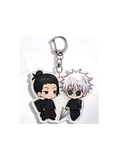 Brelok akrylowy Gojo i Geto Parasol Jujutsu Kaisen 5cm