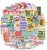 Naklejki winylowe Wlepy Kolorowe Afirmacje BuJo 50 sztuk STICKERBOMB