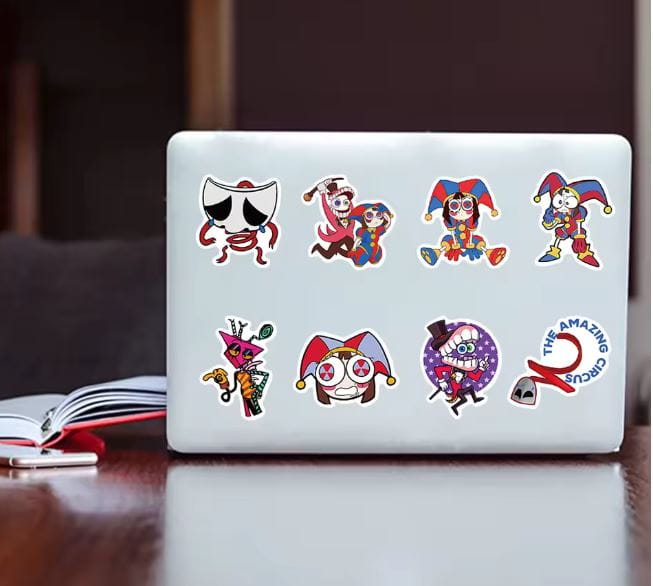 Naklejki winylowe Wlepy Cyfrowy Cyrk Digital Circus 50 sztuk