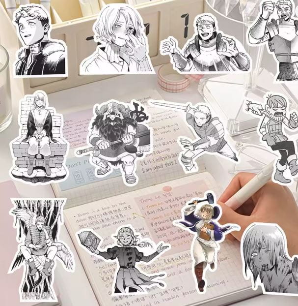 Naklejki winylowe Wlepy Delicious in Dungeon Meshi 70 sztuk