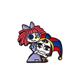 Przypinka emaliowana metalowa PIN Amazing Digital Circus Pomni &amp; Ragatha
