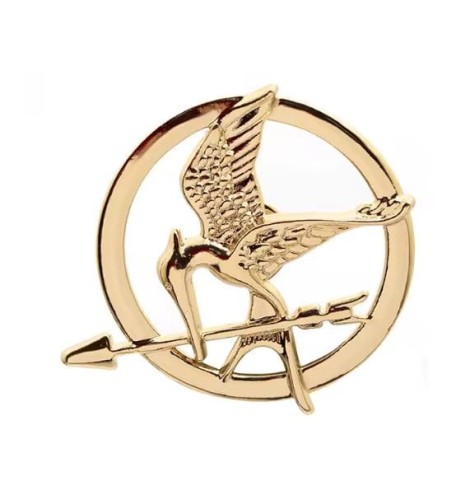 Przypinka emaliowana metalowa PIN Kosogłos Mockingjay Igrzyska Śmierci