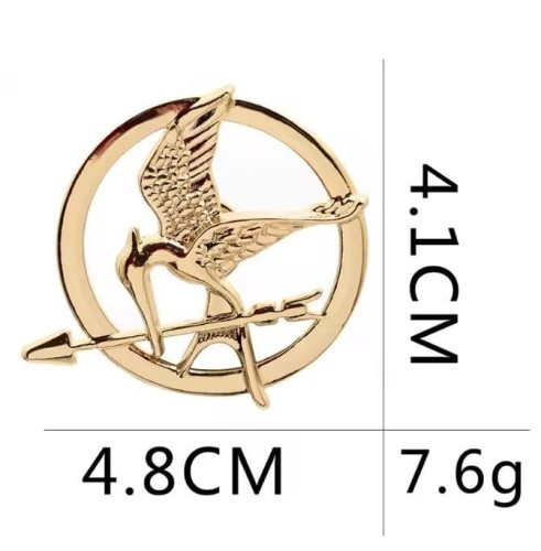 Przypinka emaliowana metalowa PIN Kosogłos Mockingjay Igrzyska Śmierci