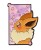 Przypinka emaliowana metalowa PIN Eevee kwiaty wiśni Pokemon