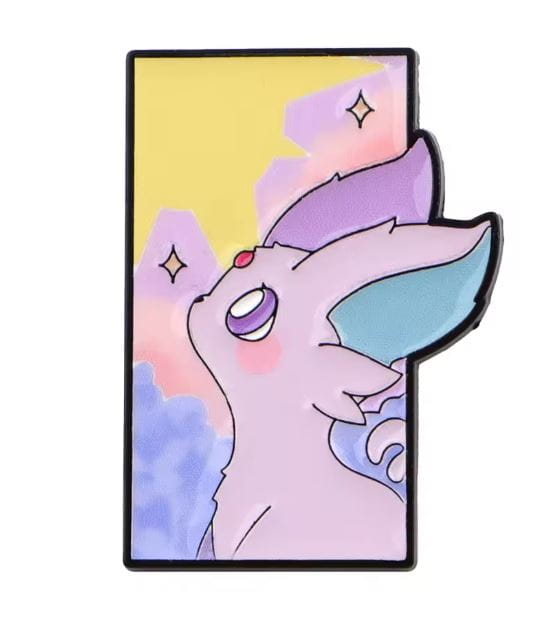 Przypinka emaliowana metalowa PIN Espeon psychiczna ewolucja Pokemon