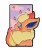 Przypinka emaliowana metalowa PIN Flareon ognista ewolucja Pokemon