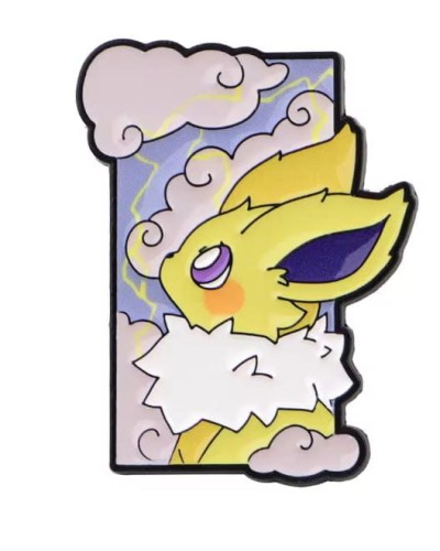 Przypinka emaliowana metalowa PIN Jolteon elektryczna ewolucja Pokemon