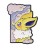 Przypinka emaliowana metalowa PIN Jolteon elektryczna ewolucja Pokemon