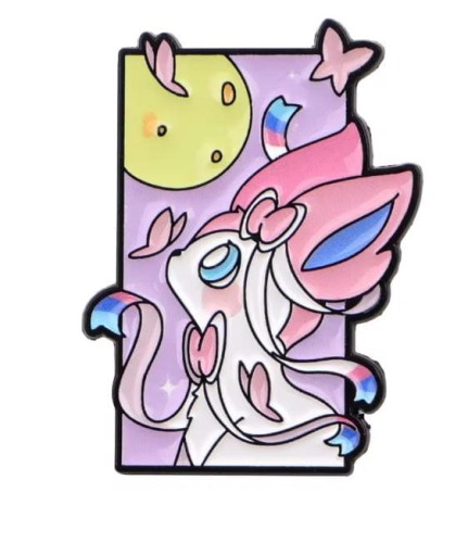 Przypinka emaliowana metalowa PIN Sylveon baśniowy ewolucja Pokemon