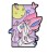 Przypinka emaliowana metalowa PIN Sylveon baśniowy ewolucja Pokemon