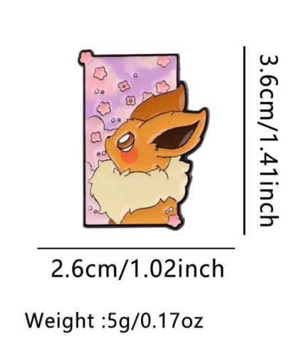 Przypinka emaliowana metalowa PIN Vaporeon wodna ewolucja Pokemon