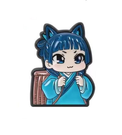 Przypinka emaliowana metalowa PIN Maomao Kawaii ver. Zapiski Zielarki