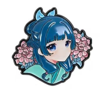 Przypinka emaliowana metalowa PIN Maomao Cute ver. Zapiski Zielarki