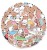 Naklejki winylowe Wlepy Bubu i Dudu 50 sztuk Stickerbomb