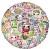Naklejki winylowe Wlepy Bubble Tea Boba Shake 50 sztuk Stickerbomb