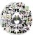 Naklejki winylowe Wlepy Kreskówkowa Panda 100 sztuk Stickerbomb