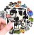 Naklejki winylowe Wlepy Pikselowe Zwierzęta 50 sztuk Stickerbomb
