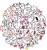 Naklejki winylowe Wlepy Flork of Cows 50 sztuk Stickerbomb