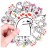 Naklejki winylowe Wlepy Flork of Cows 50 sztuk Stickerbomb