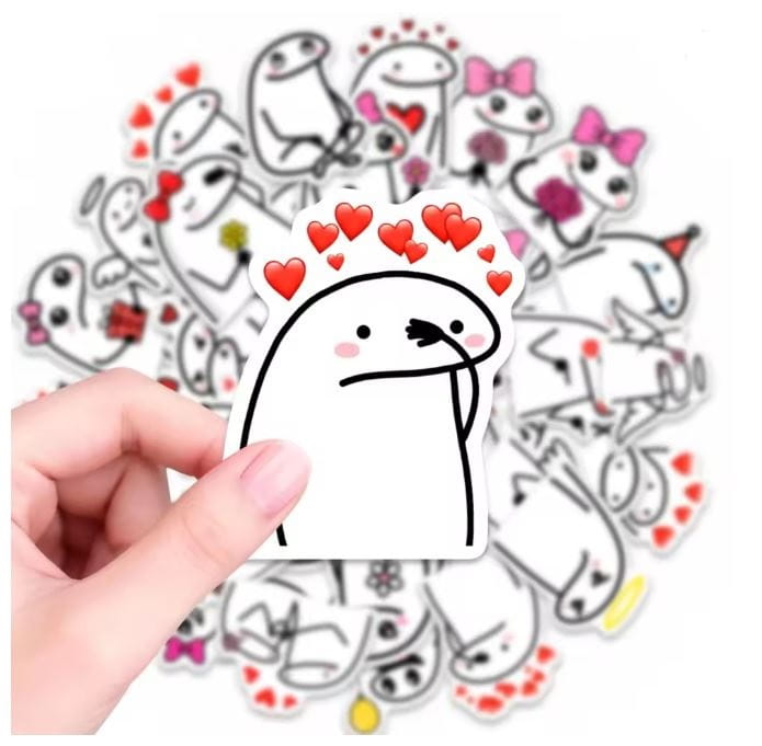 Naklejki winylowe Wlepy Flork of Cows 50 sztuk Stickerbomb