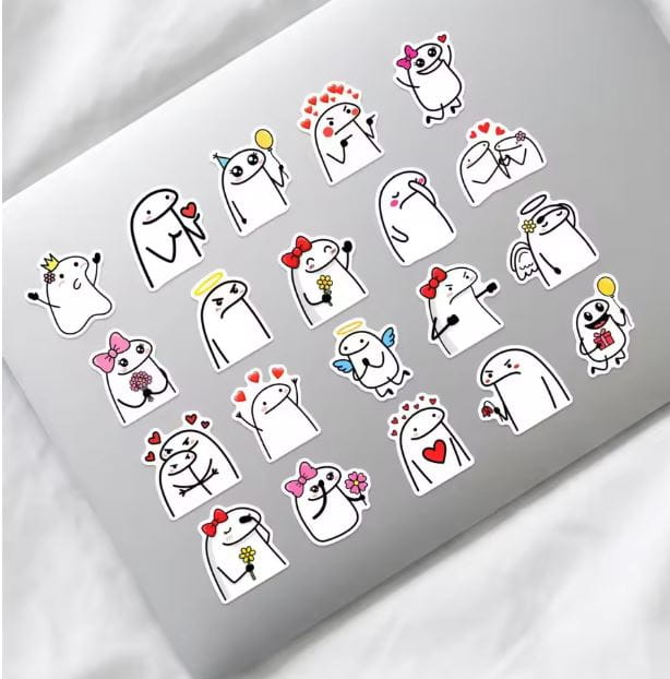 Naklejki winylowe Wlepy Flork of Cows 50 sztuk Stickerbomb