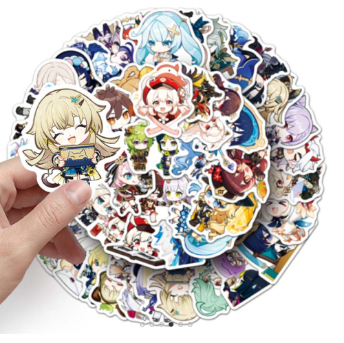 Naklejki winylowe Genshin Impact Paimon 50 sztuk STICKERBOMB