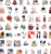 Naklejki winylowe Wlepy Lato, kiedy umarł Hikaru 50 szt STICKERBOMB