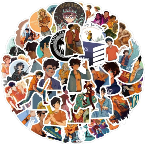 Naklejki winylowe Wlepy Percy Jackson Herosi MIX 60 szt STICKERBOMB