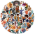 Naklejki winylowe Wlepy Percy Jackson Herosi MIX 60 szt STICKERBOMB