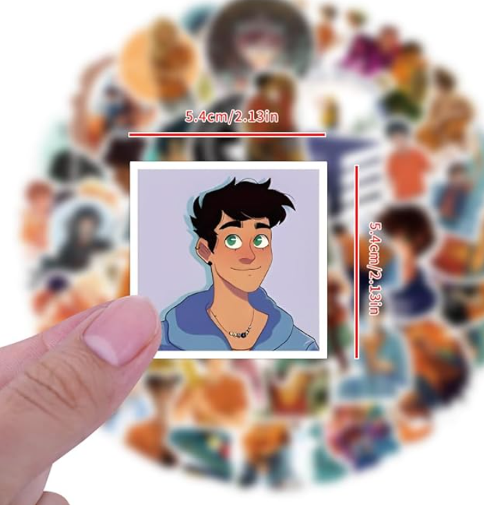 Naklejki winylowe Wlepy Percy Jackson Herosi MIX 60 szt STICKERBOMB