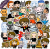 Naklejki winylowe Wlepy Harry Potter Hogwart Chibi 50 szt STICKERBOMB