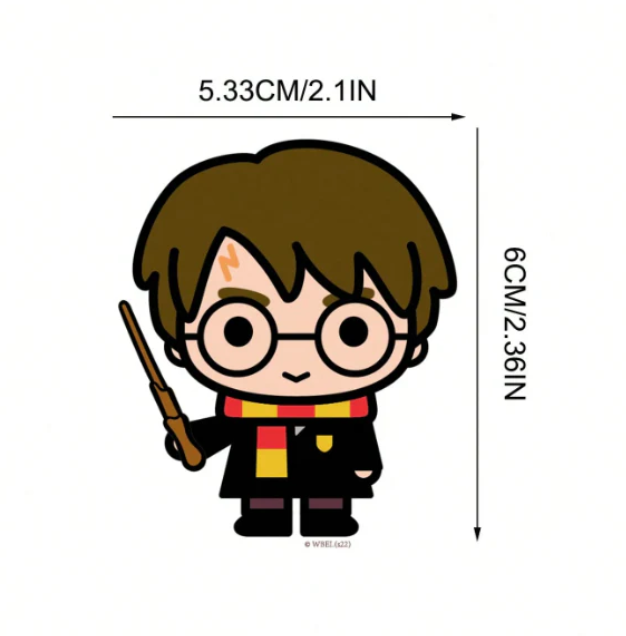 Naklejki winylowe Wlepy Harry Potter Hogwart Chibi 50 szt STICKERBOMB