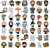 Naklejki winylowe Wlepy Harry Potter Hogwart Chibi 50 szt STICKERBOMB