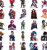 Naklejki Wlepy LOL Arcane Jinx Vi Caitlyn Jayce 50 szt STICKERBOMB
