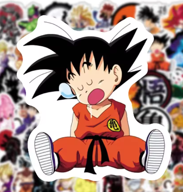 Naklejki Wlepy Dragon Ball Songo Gohan Vegeta MIX 50 szt STICKERBOMB