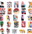 Naklejki Winyl Wlepy Chainsaw Man Denji Makima Reze 50szt STICKERBOMB