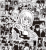 Naklejki Wlepy Chainsaw Man czarno-białe MIX 75 sztuk STICKERBOMB