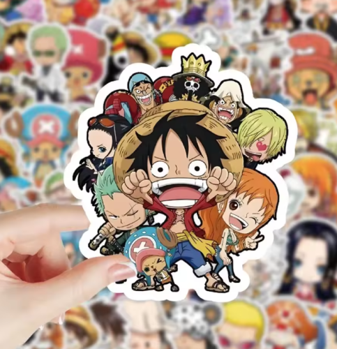 Naklejki winylowe Wlepy One Piece Anime Manga Luffy 50 szt STICKERBOMB