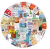 Naklejki Wlepy Bilety Tokio Japonia 60 szt STICKERBOMB
